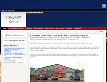 Tablet Screenshot of 1stopmotcentre.co.uk